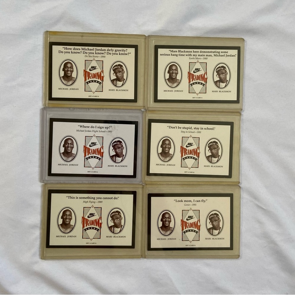 1991 NIKE Michael JORDAN Spike LEE 6 CARD SET - Picture 11 of 16